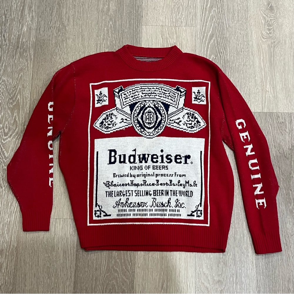 Budweiser Red Sweater